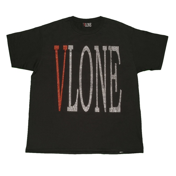 vlone rhinestone tee